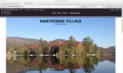 Hawthorne Village Home Page screenshot